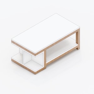DIY Coffee Table Plan: Modern Furniture Blueprint (Digital Download)