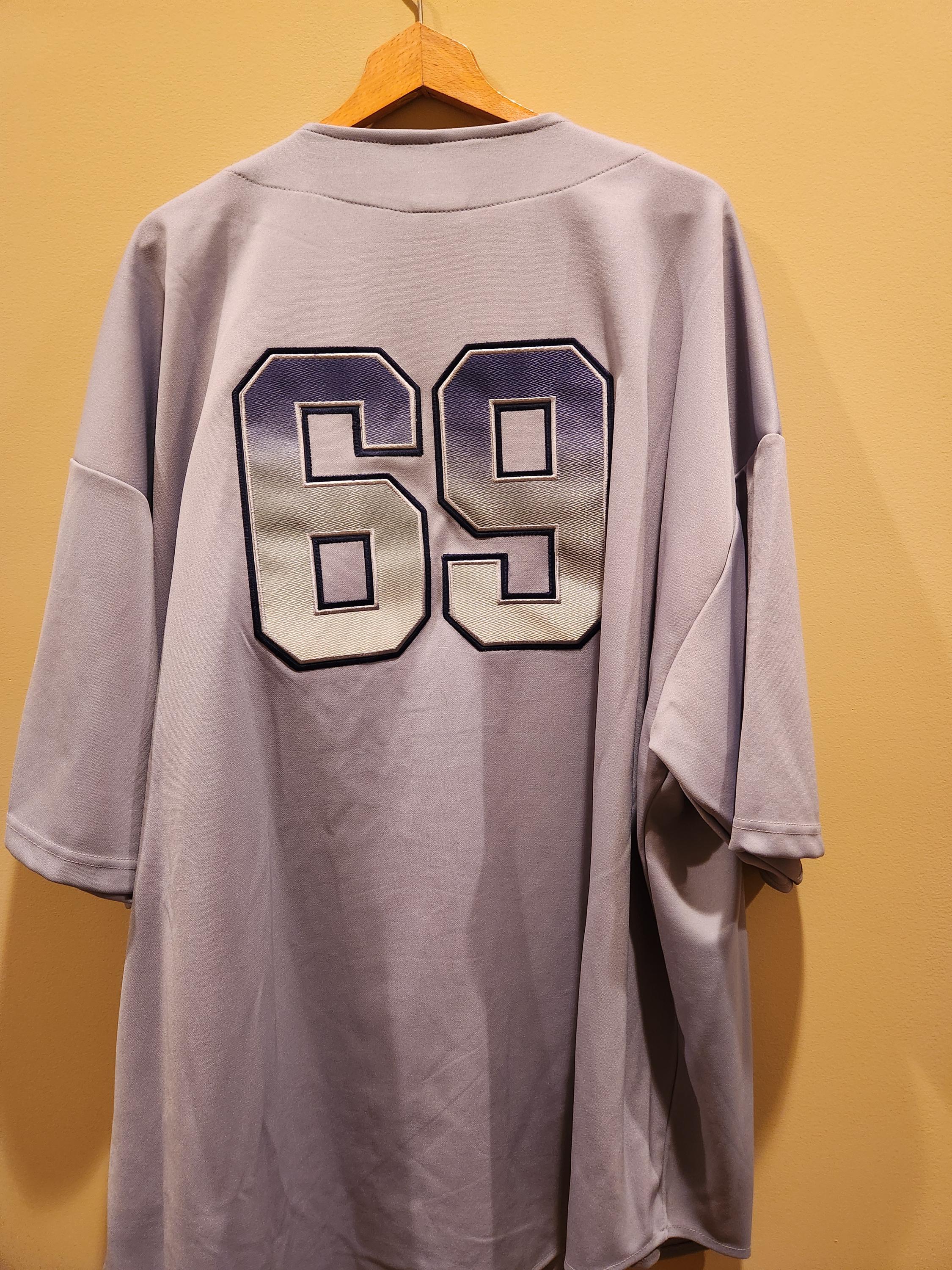 VINTAGE PLAYERZ 69 Baseball Jersey. Size 4XL. Great