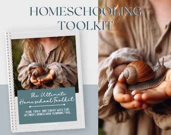 Homeschool Planner Toolkit: Editable Canva Template (PLR MRR)
