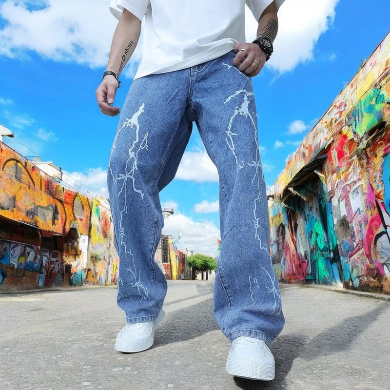 GRAFITTI TRACK PANTS / BLU/GRY