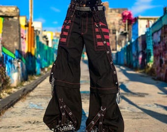 Y2K Baggy Black Opium Pocket Jeans Gothic Pants Oversized Y2K Baggy Black Opium Pocket Jeans Gothic Pants Oversized