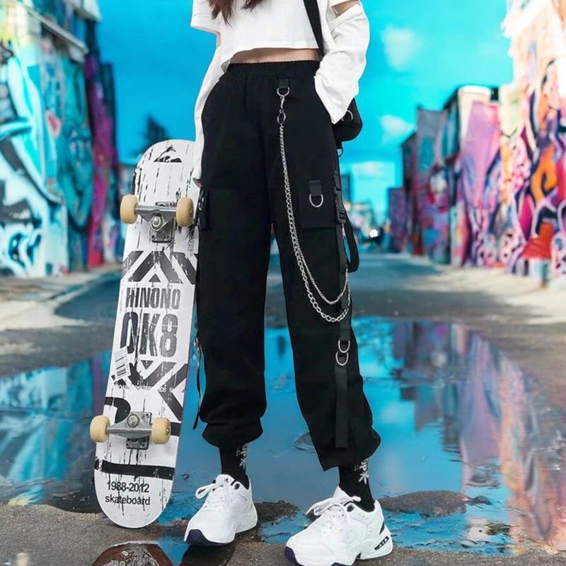 High Waist Streetwear Pants