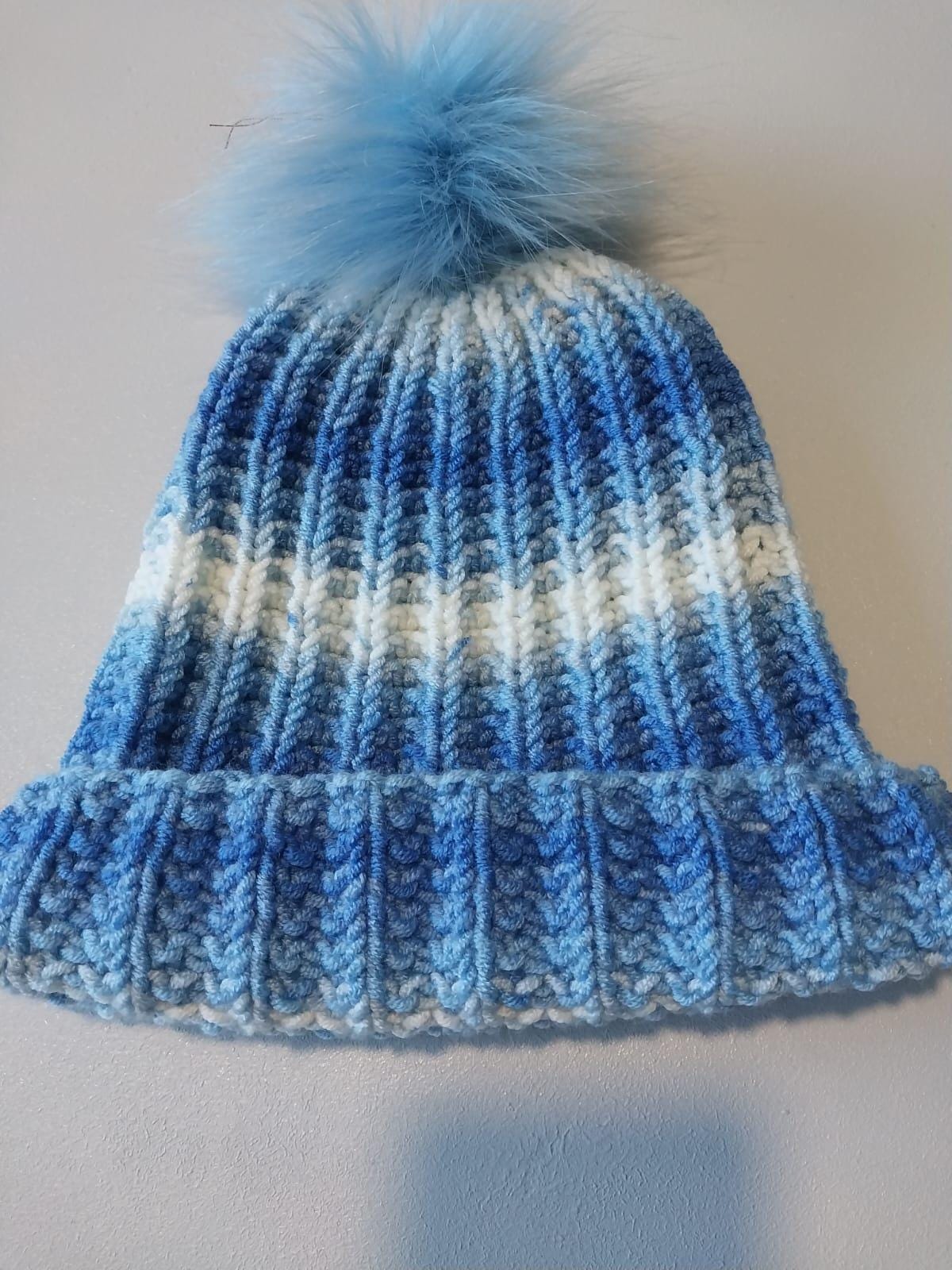 Handmade Crocheted Winter Beanie with Pom Pom and Matching Scarf Set Crochet Beanie and Scarf Set - Etsy main image 4