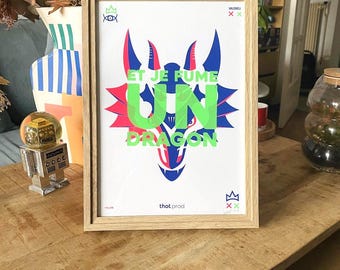 DRAGON / Vald | Sérigraphie A4