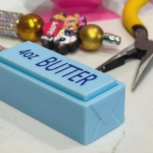 3D Printed Butter Squishy Clicker, Butter Fidget Toy, Desk Clicker, Sensory Fidget, Cute Stress Relief, Gift for Adults & Teens
