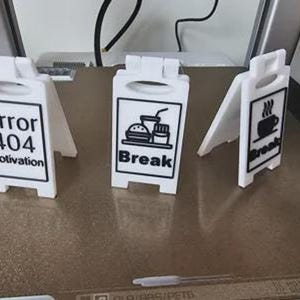 Office Sign Status, Desk Sign, Office Humor, Work From Home