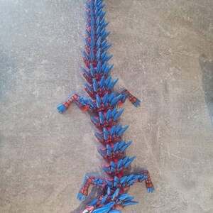 Articulated Dragon Desk Toy, Flexi Dragon Fidget Toy, 3D Printed Dragon Figure, Bendable Dragon Desk Buddy, Superhero Inspired Gift for Teen