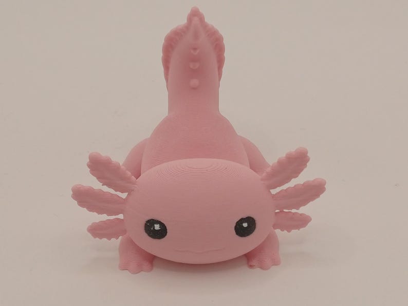 Axolotl Phone Stand, Pink 3D Printed Cute Phone Holder