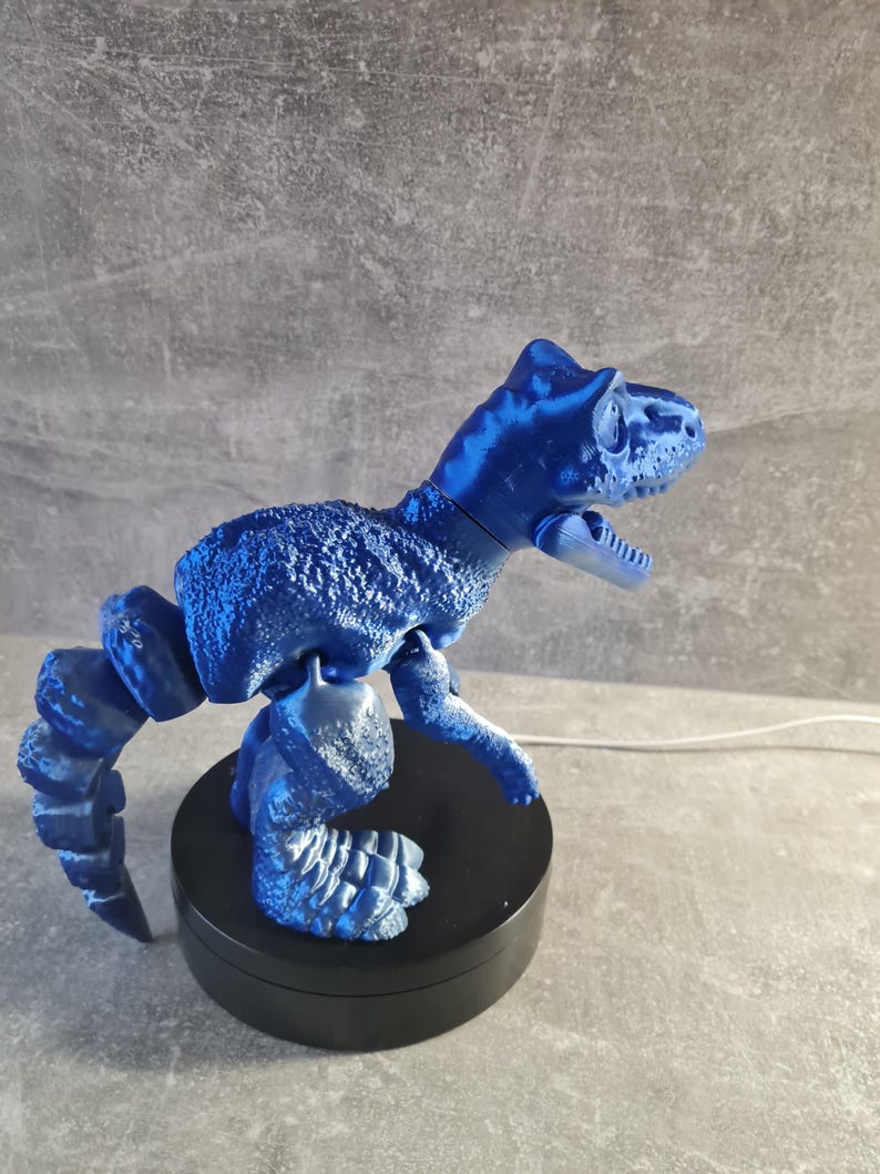 Articulated T-Rex Toy, Flexible Dinosaur Figure, Poseable Desk Toy, 3D Printed Fidget Animal, Unique Gift for Dino Lovers