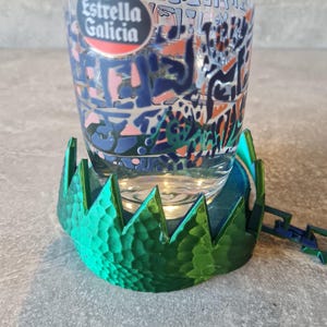 Bear Trap Coaster with Moving Drink Holder, Rustic Cabin Bar Decor, Unique Gift for Hunters, Beer Lovers, Husbands & Dads