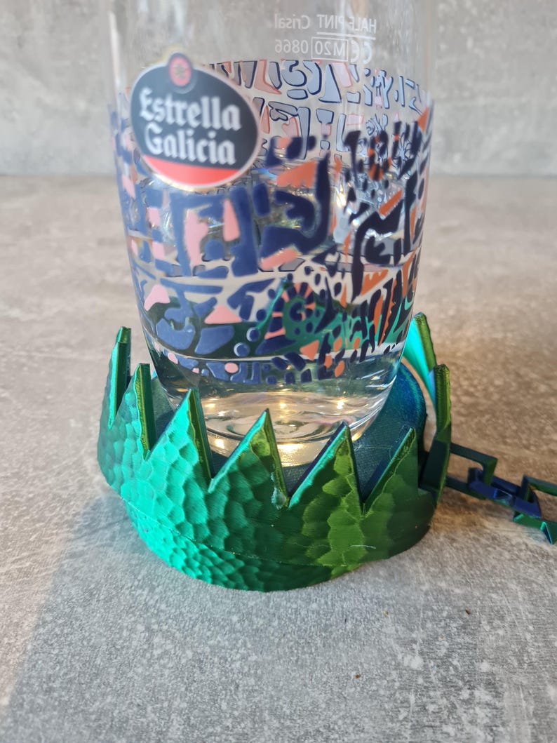 Bear Trap Coaster with Moving Drink Holder, Rustic Cabin Bar Decor, Unique Gift for Hunters, Beer Lovers, Husbands & Dads