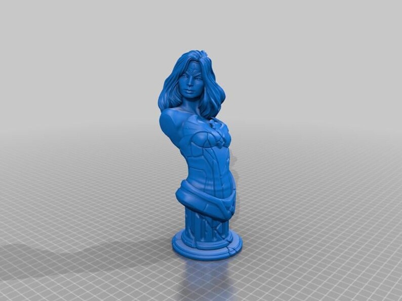 Wonder Woman STL Resin Bust, DC Comics Fan Art Digital Download