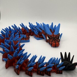 Articulated Dragon Desk Toy, Flexi Dragon Fidget Toy, 3D Printed Dragon Figure, Bendable Dragon Desk Buddy, Superhero Inspired Gift for Teen