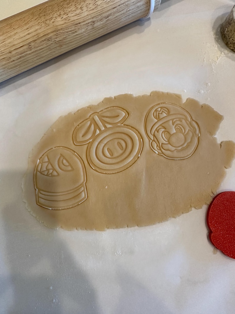 Mario Cookie Cutter, Mario 3D Print STL, Printable Mario STL, Nintendo Cookie Set, Super Mario Cookies, Kids Baking STL, Fondant Mario Cutte