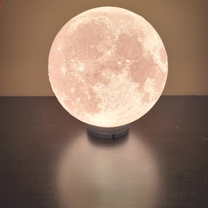 Moon Lamp – LED Lunar Surface Bedside Light, Touch-Control USB Night Lamp for Bedroom Decor, Relaxing Sleep Light, Housewarming Gift