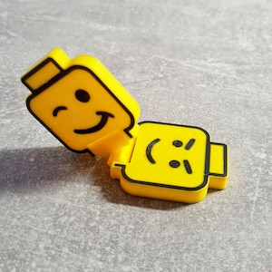 Brick Fidget clicker, 3D printed desk toy, compact stim