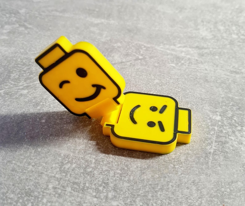 Brick Fidget clicker, 3D printed desk toy, compact stim
