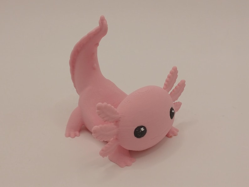Axolotl Phone Stand, Pink 3D Printed Cute Phone Holder