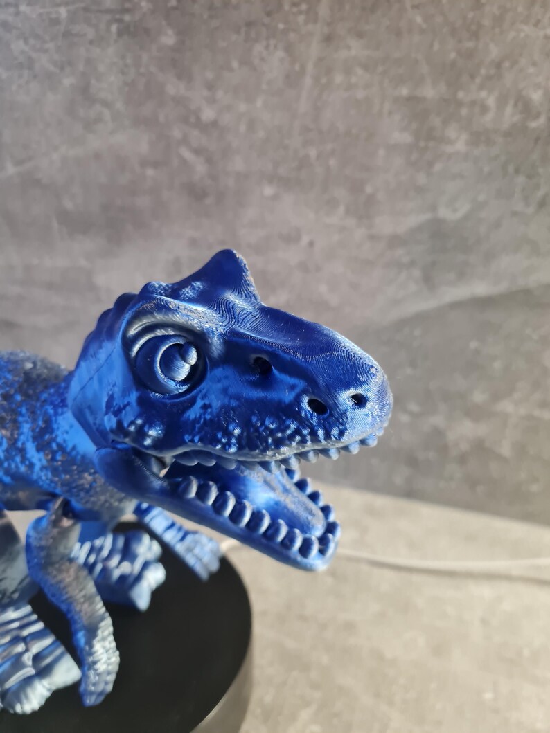 Articulated T-Rex Toy, Flexible Dinosaur Figure, Poseable Desk Toy, 3D Printed Fidget Animal, Unique Gift for Dino Lovers