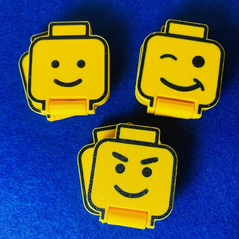 Brick Fidget clicker, 3D printed desk toy, compact stim