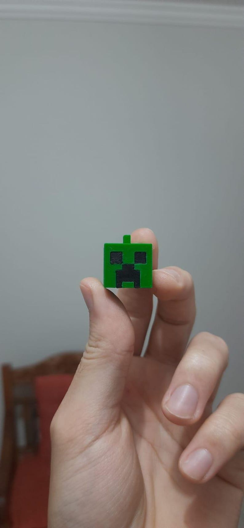 Minecraft Creeper Keychain – 3D Printed Pixel Gamer Gift