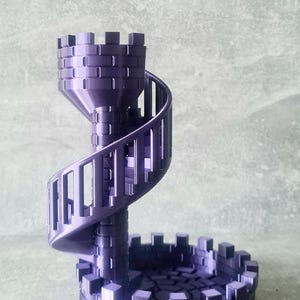 Castle Dice Tower 3D Printed Dice Roller for Dungeons & Dragons, Table top RPG Gaming