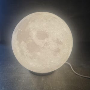 Moon Lamp – LED Lunar Surface Bedside Light, Touch-Control USB Night Lamp for Bedroom Decor, Relaxing Sleep Light, Housewarming Gift