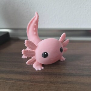 Axolotl Phone Stand, Pink 3D Printed Cute Phone Holder