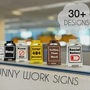 Office Sign Status, Desk Sign, Office Humor, Work From Home