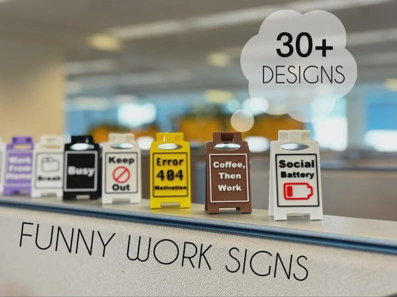 Office Sign Status, Desk Sign, Office Humor, Work From Home