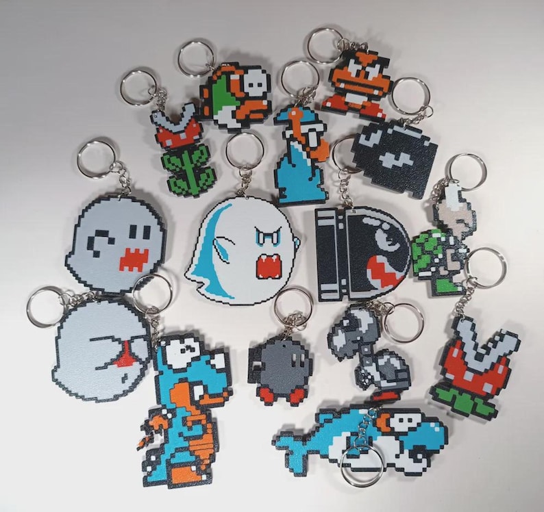 Retro Gaming STL Bundle, Pixel Art STL Pack, 3D Printable OBJ Files
