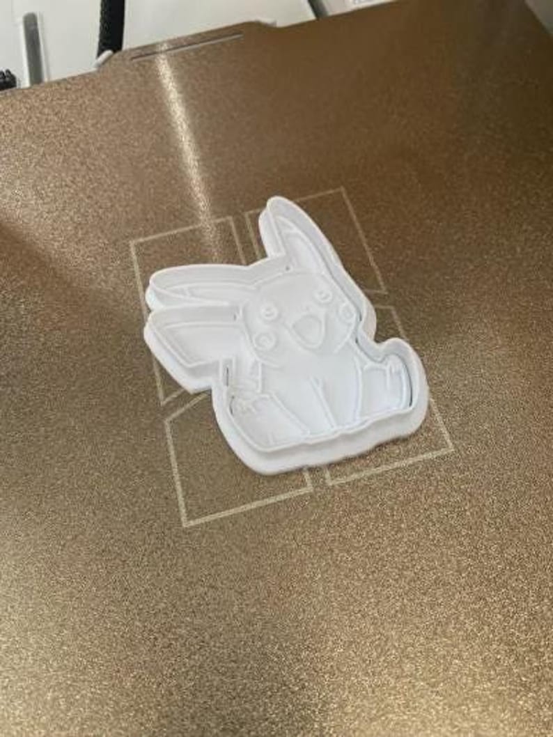 Pikachu STL Files – Anime Cookie Cutter Bundle, Pokémon Baking Kit, Fondant & Clay Cutter Set, Character Cookie STL Download