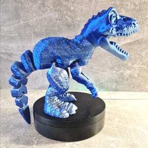 Articulated T-Rex Toy, Flexible Dinosaur Figure, Poseable Desk Toy, 3D Printed Fidget Animal, Unique Gift for Dino Lovers