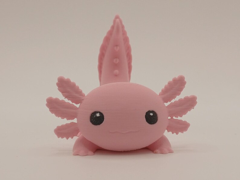 Axolotl Phone Stand, Pink 3D Printed Cute Phone Holder
