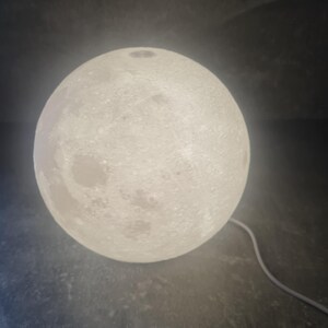 Moon Lamp – LED Lunar Surface Bedside Light, Touch-Control USB Night Lamp for Bedroom Decor, Relaxing Sleep Light, Housewarming Gift