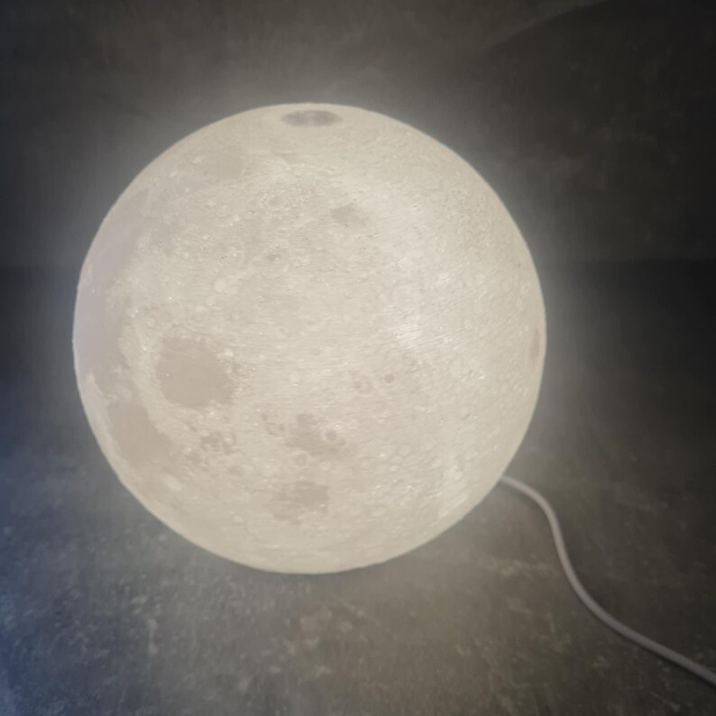 Moon Lamp – LED Lunar Surface Bedside Light, Touch-Control USB Night Lamp for Bedroom Decor, Relaxing Sleep Light, Housewarming Gift