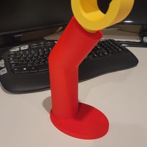 Headphone stand, 3D printed black desk organiser, gaming setup holder multiple colour options