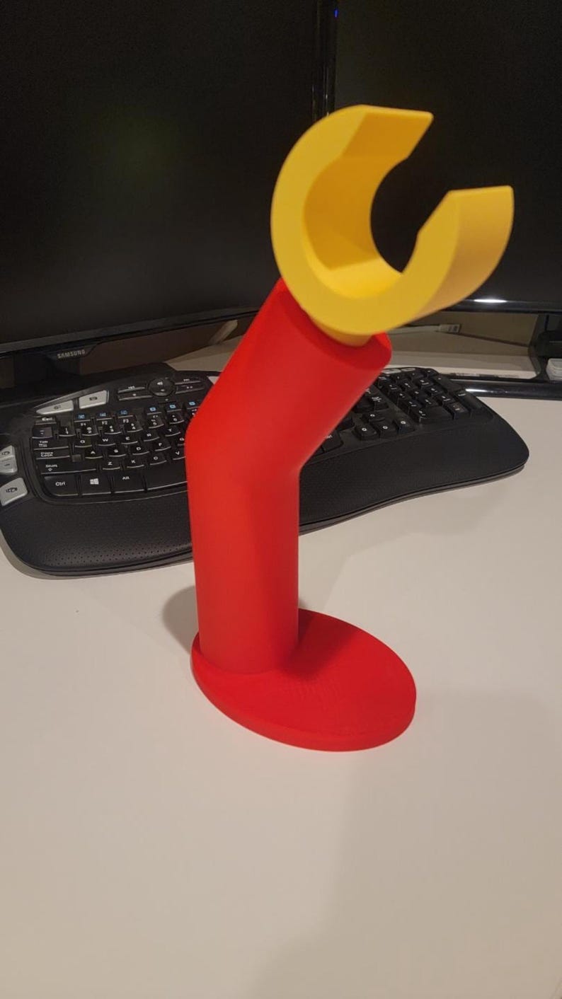 Headphone stand, 3D printed black desk organiser, gaming setup holder multiple colour options
