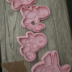 Pikachu STL Files – Anime Cookie Cutter Bundle, Pokémon Baking Kit, Fondant & Clay Cutter Set, Character Cookie STL Download