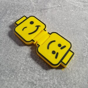Brick Fidget clicker, 3D printed desk toy, compact stim