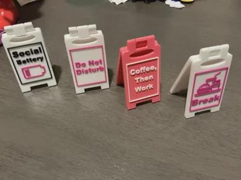 Office Sign Status, Desk Sign, Office Humor, Work From Home