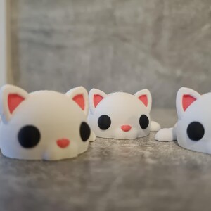 Flexi Kitty Toy – Poseable Kitten Figure, 3D Printed Fidget Pet, Cute Desk Companion Gift