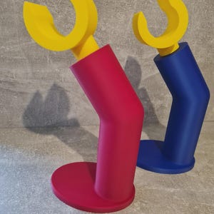 Headphone stand, 3D printed black desk organiser, gaming setup holder multiple colour options