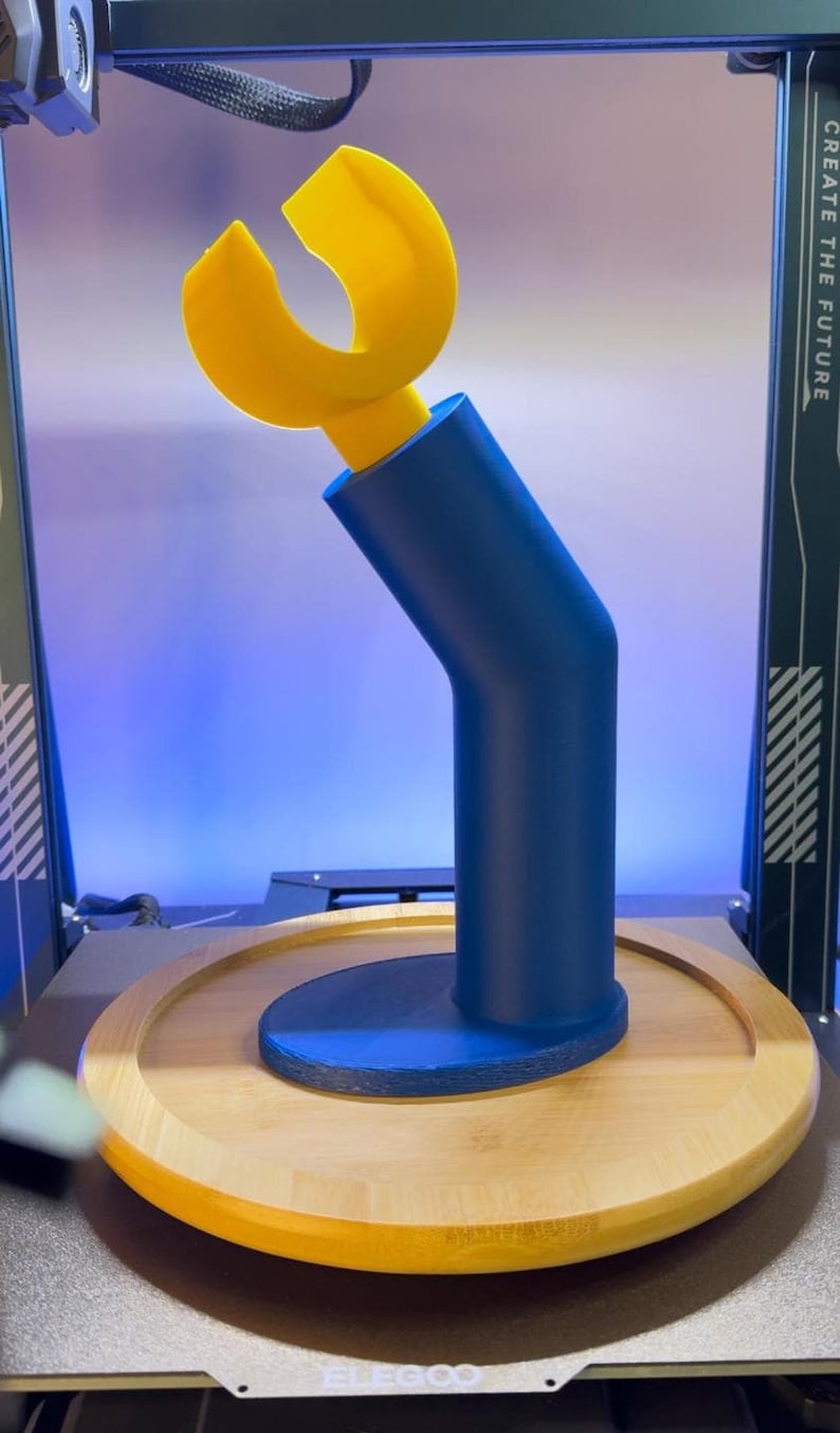 Headphone stand, 3D printed black desk organiser, gaming setup holder multiple colour options