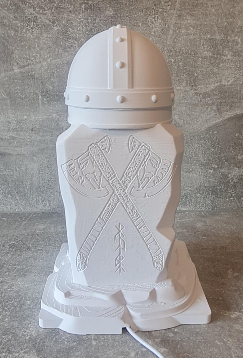 Viking Rune Lamp, Norse Rune Light, Pagan Desk Lamp, Rune Night Light, Nordic Night Lamp, RPG Gaming Light, LED Viking Decor, Mythology Nigh