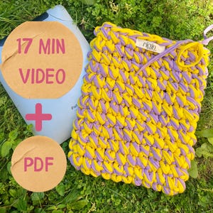 Crochet iPad 11 Sleeve Pattern: T-Shirt Yarn Tablet Cover (PDF + Video Tutorial