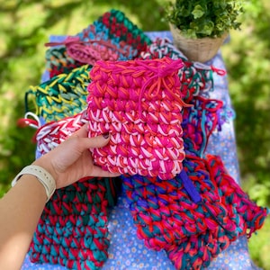 Patchwork Kindle Sleeve, Wydanie jedyne w swoim rodzaju, Ręcznie robiona na szydełku okładka na czytnik e-booków, Etui na włóczkę T-shirt, Prezent dla czytelników, Szydełkowana okładka Kobo
