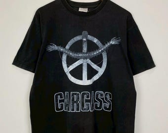 Vintage 90s OG Carcass Heartwork Album Promo T-Shirts DO1369