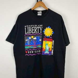 Vintage Statue Of Liberty NYC T-Shirts DO1042