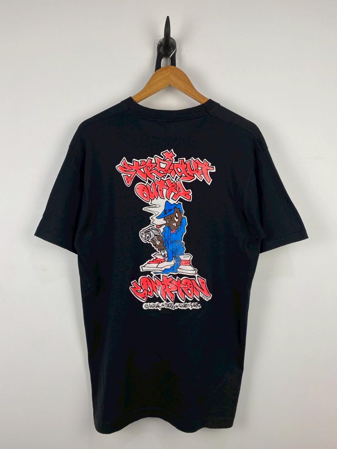Straight Outta Compton CAST & CREW T-Shirt NWA Movie XXL Eazy-E Ice Cube Dr. Dre